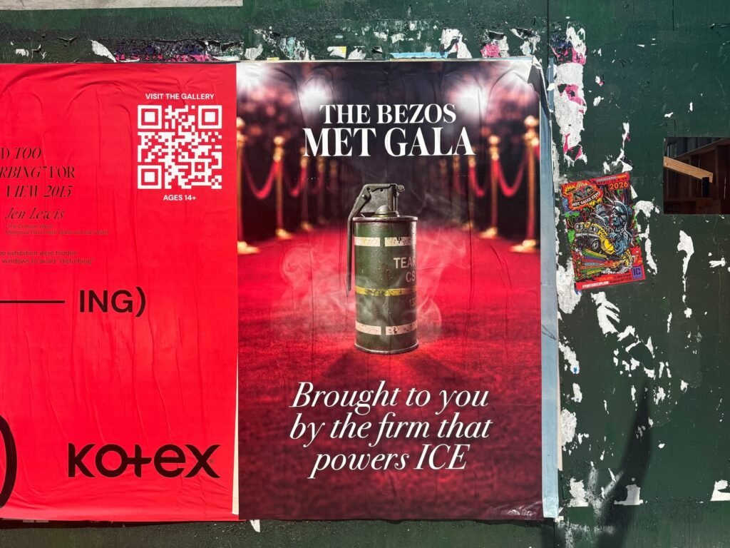 “Boycott the Bezos Met Gala” Posters Emerge Across NYC
