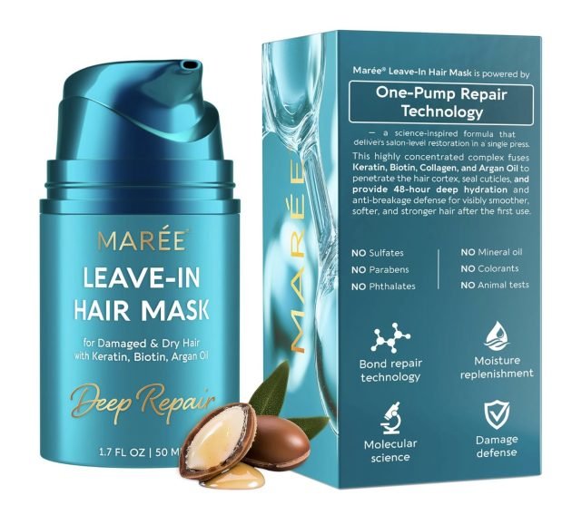 MAREE Deep Conditioning Leave-In Hair Mask only $12.16 shipped!