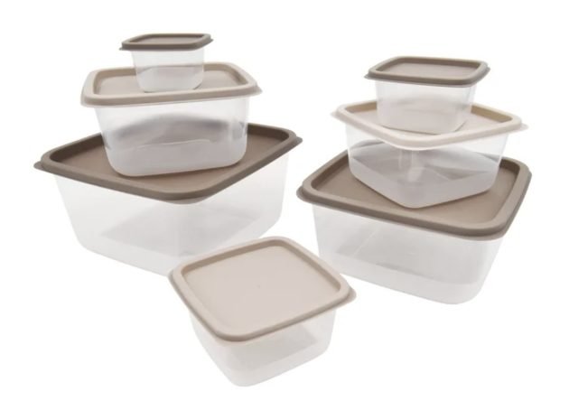 *HOT* Mainstays 14 Piece Teal Plastic Food Storage Set only $3.58!