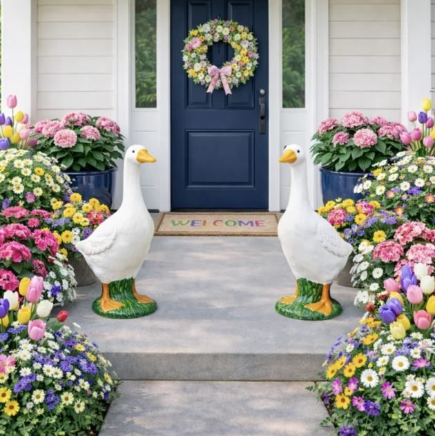 Mainstays Weather-Resistant Resin 19″ Porch Goose only $19.97!