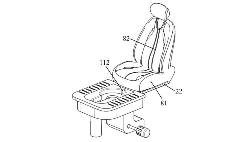 Feeling flush? China's Seres patents in-car toilet design