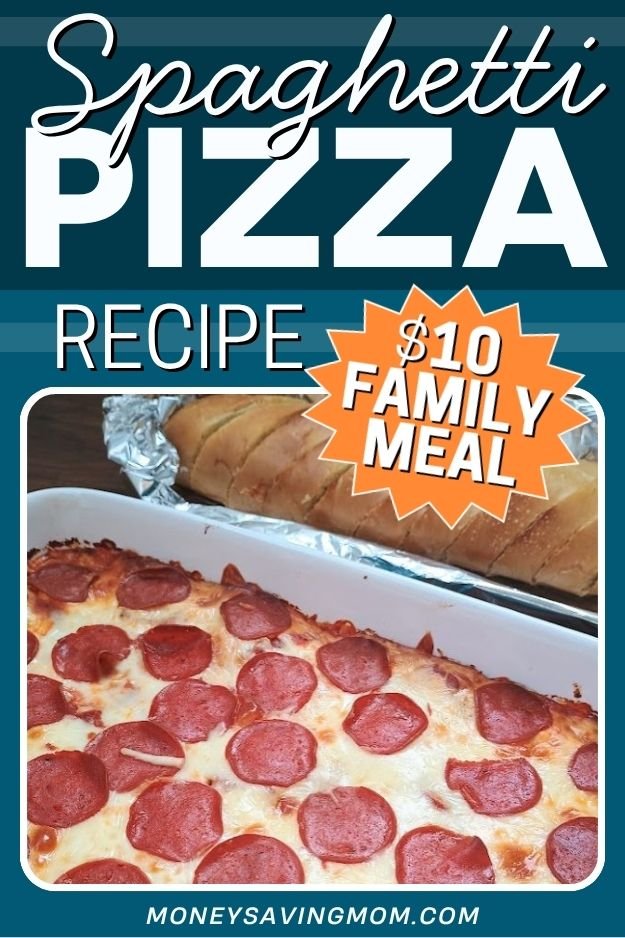Spaghetti Pizza Recipe ($10 Family Dinner Idea)