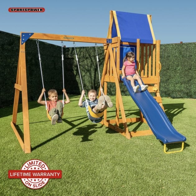Sportspower North Peak Wooden Swing Set only $368 shipped (Reg. $733!)