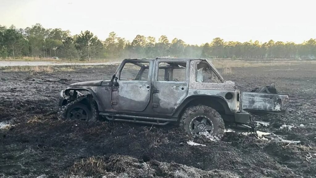 Stuck Jeep Wrangler Sparks 20-Acre Wildfire in Florida