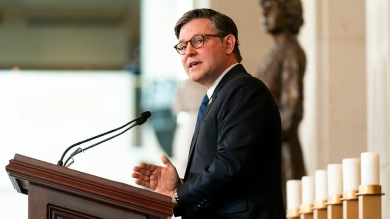 Mike Johnson 'taken aback' by pope's comments about war