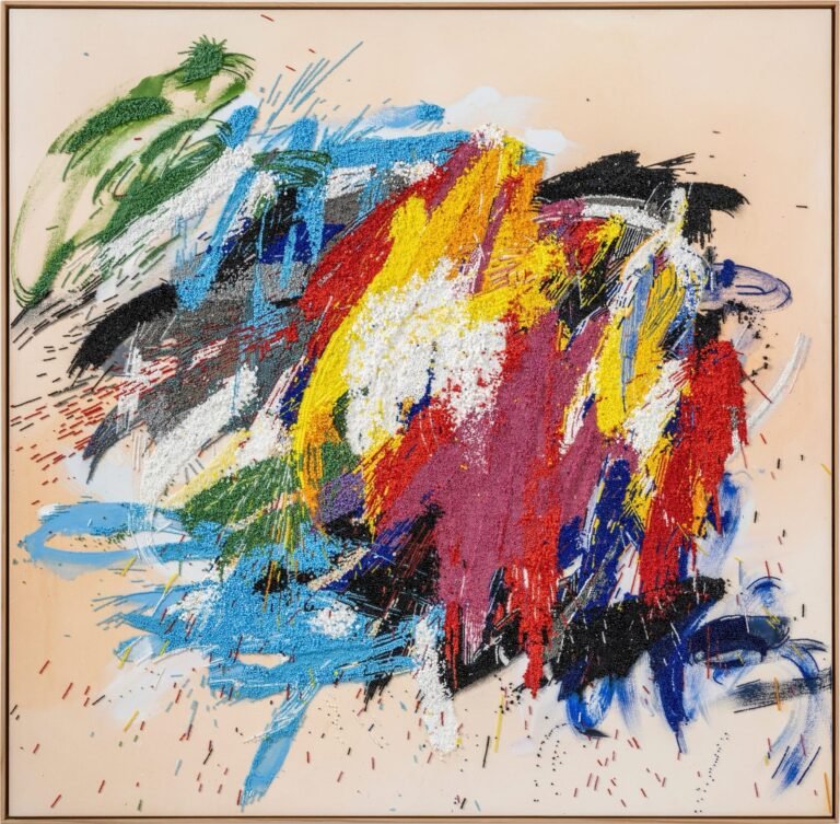 Brushstrokes Transform into Beaded Topographies in Liza Lou’s Mixed-Media Paintings