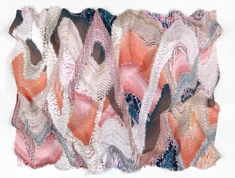 Thousands of Strips of Silk Undulate in Kenny Nguyen’s ‘Deconstructed Paintings’