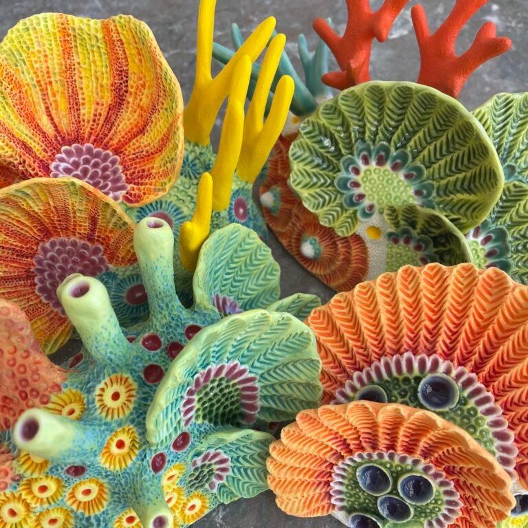 Vibrant Sea Creatures Spring to Life in Lisa Stevens’ Textured Sculptures