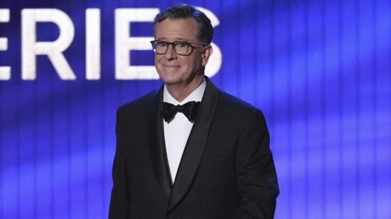 Colbert on time slot not going to traditional late-night show: 'None of my business'