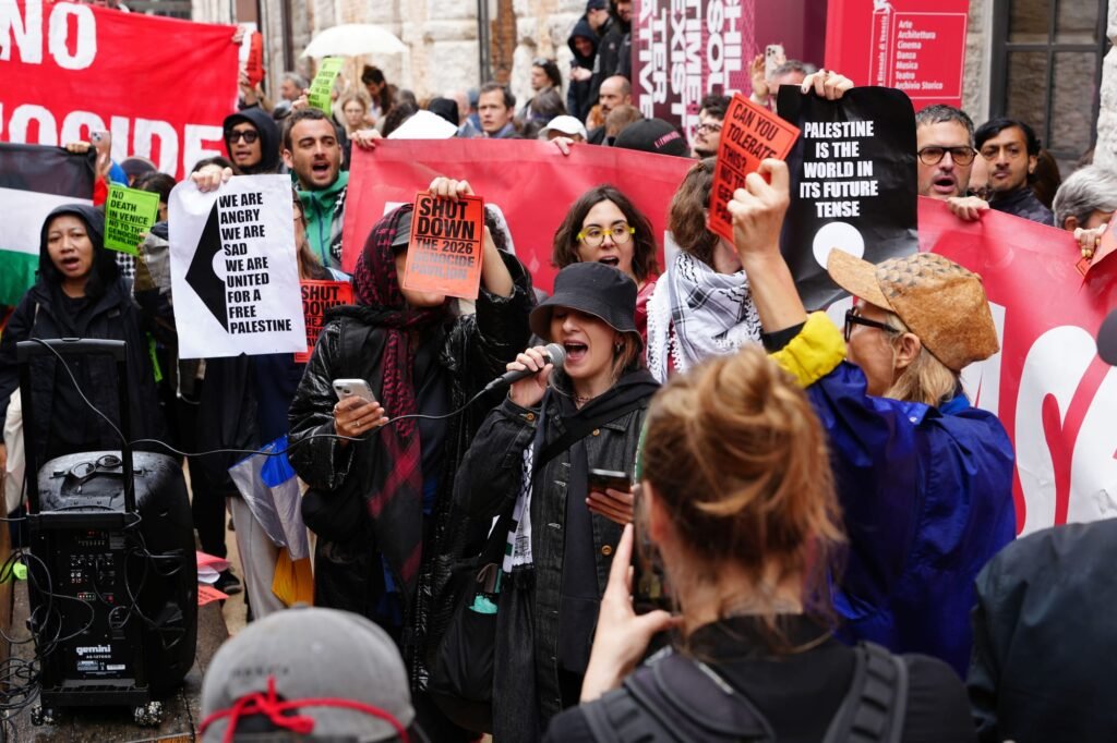 Hundreds Protest Israel’s “Genocide Pavilion” at Venice Biennale