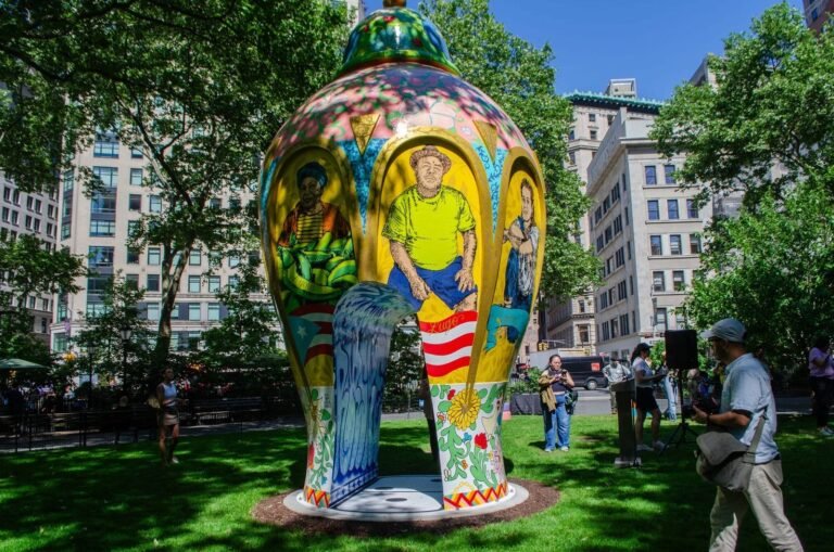 Robert Lugo’s Colossal Ode to Puerto Rico Rises in Madison Square Park