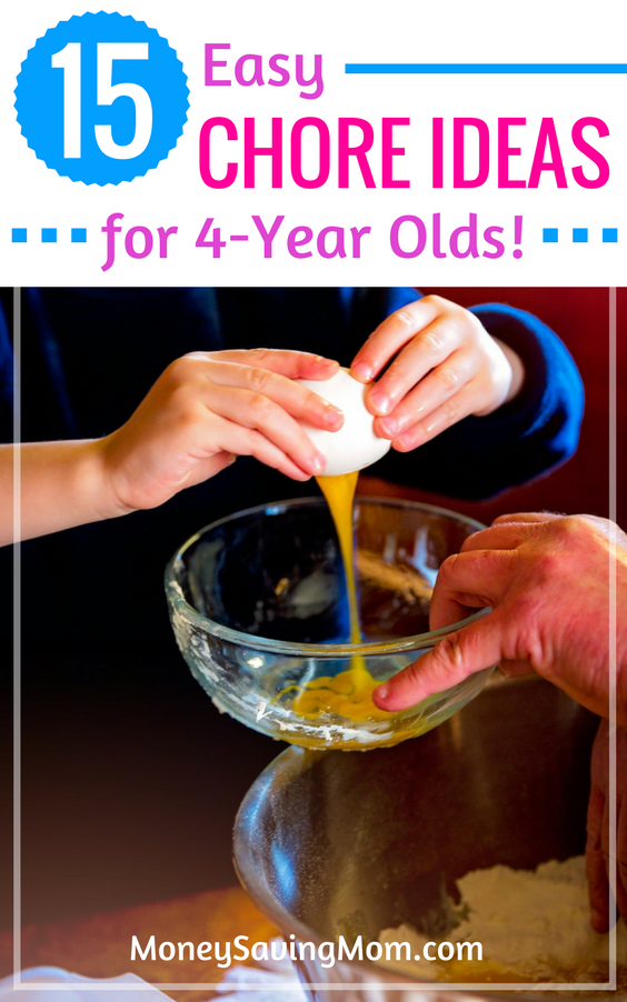 15 Appropriate Chores for 4 Year Olds (With Free Printable!)