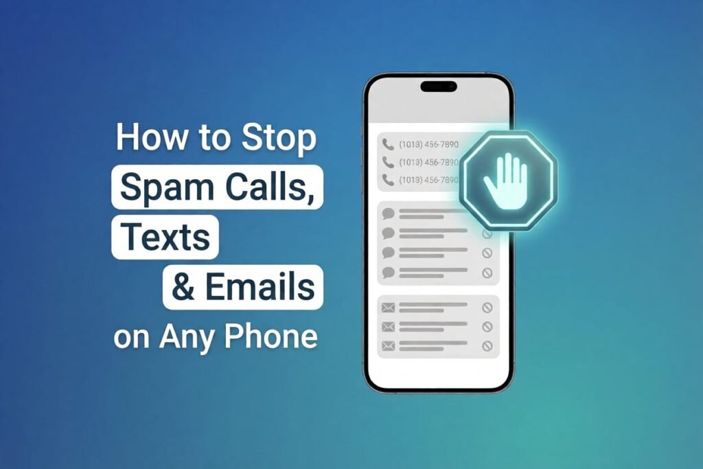 How to Stop Spam Calls, Texts & Emails on Any Phone (2026 Complete Guide)