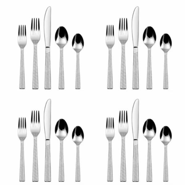 Mainstays 20-Piece Nalla Stainless Steel Flatware Set only $10.71!