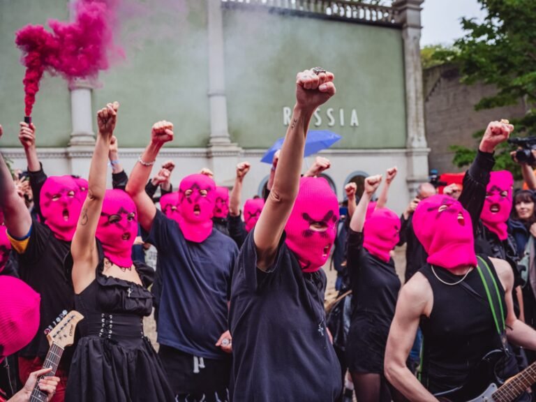 Pussy Riot and Topless Activists Rally Against Russian Pavilion at Venice Biennale