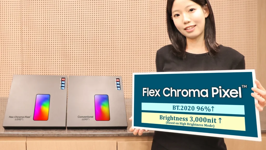 Samsung’s New Flex Chroma Pixel OLED Promises Colorful Displays Even in Sunlight