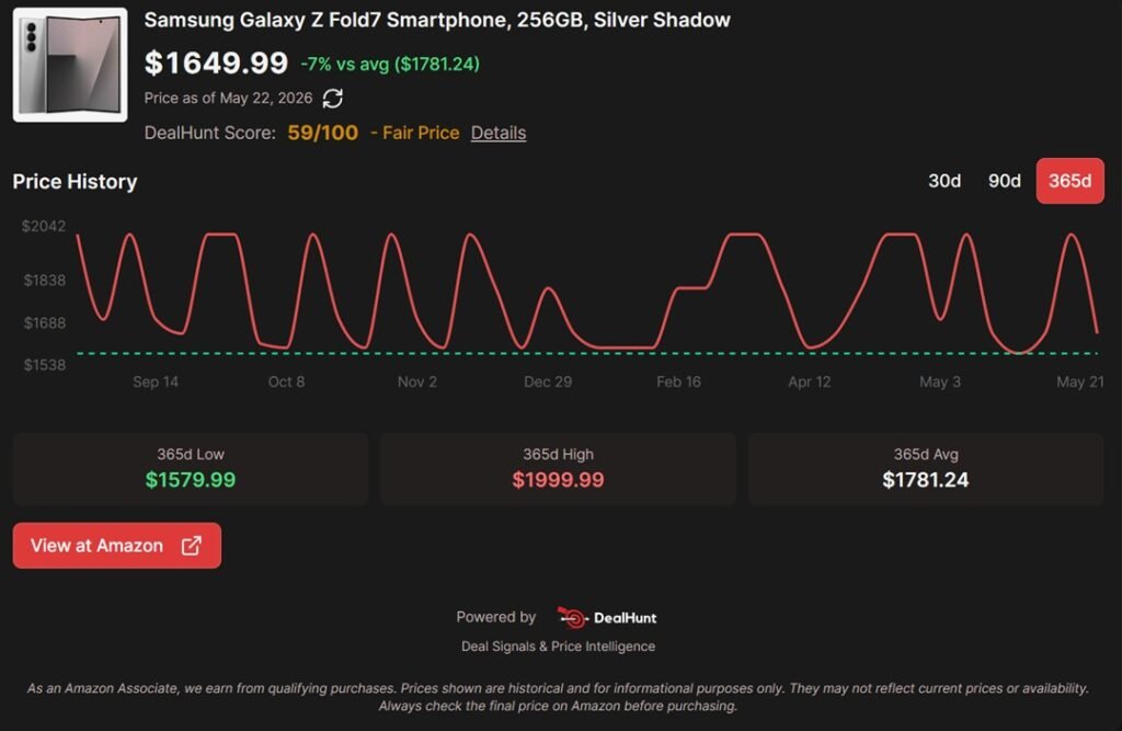 Hot deal: The Samsung Galaxy Z Fold 7 is now $350 off!