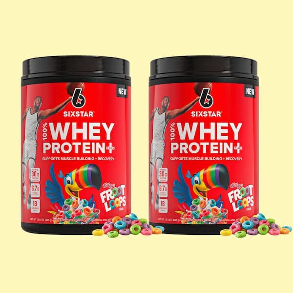 TWO Six Star Whey Protein Powder Plus (Froot Loops) only $19.87 shipped! {Only $9.94 each)