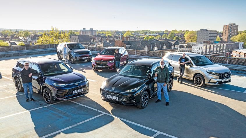 BMW X3 vs Honda CR-V vs VW Tayron vs MG HS vs Range Rover Sport: five top PHEVs head to head