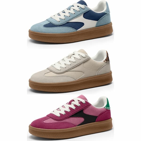 Women’s Retro Suede Sneakers only $22.81!