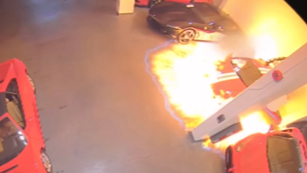 Ferrari Dealership Explosion That Nearly Killed Customer Revealed In New Video
