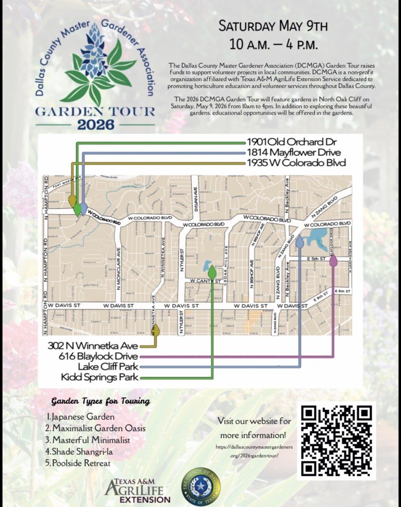 Dallas County Master Gardener Tour 2026