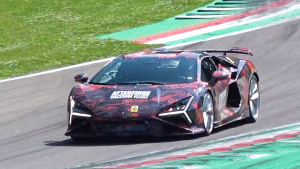 Lamborghini Revuelto SV Spotted Testing at Imola With Fixed Wing and Could Reach 1,200 HP