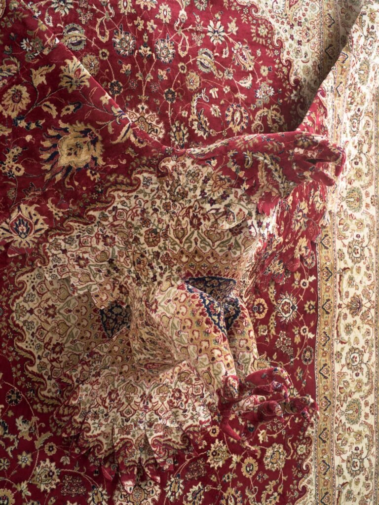 Ornamental Carpets Release Wild Animals in Debbie Lawson’s Provocative Sculptures