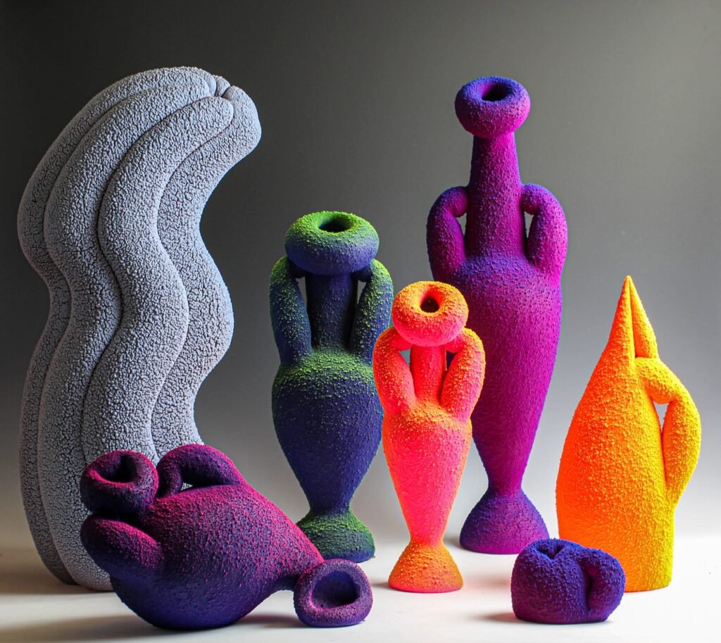Maxwell Mustardo Sculpts Ancient Ornamentation in Brilliant Glazed Forms
