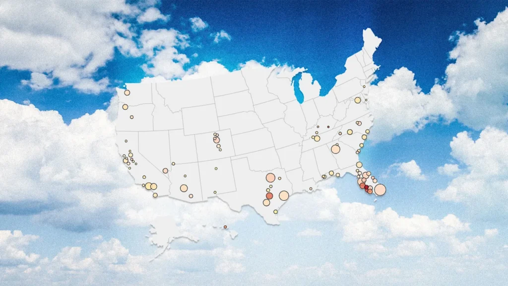 81 major housing markets where home prices are falling