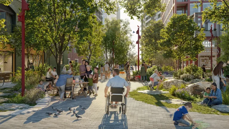 In this new Toronto neighborhood, ‘sponge streets’ double as parks and flood prevention