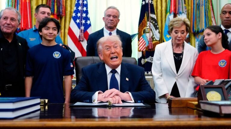 Trump quips his workout routine is 'about one minute a day, max'