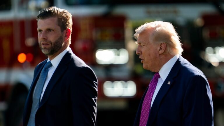 Eric Trump shares gold logo for proposed 'Donald J. Trump International Airport' in Palm Beach