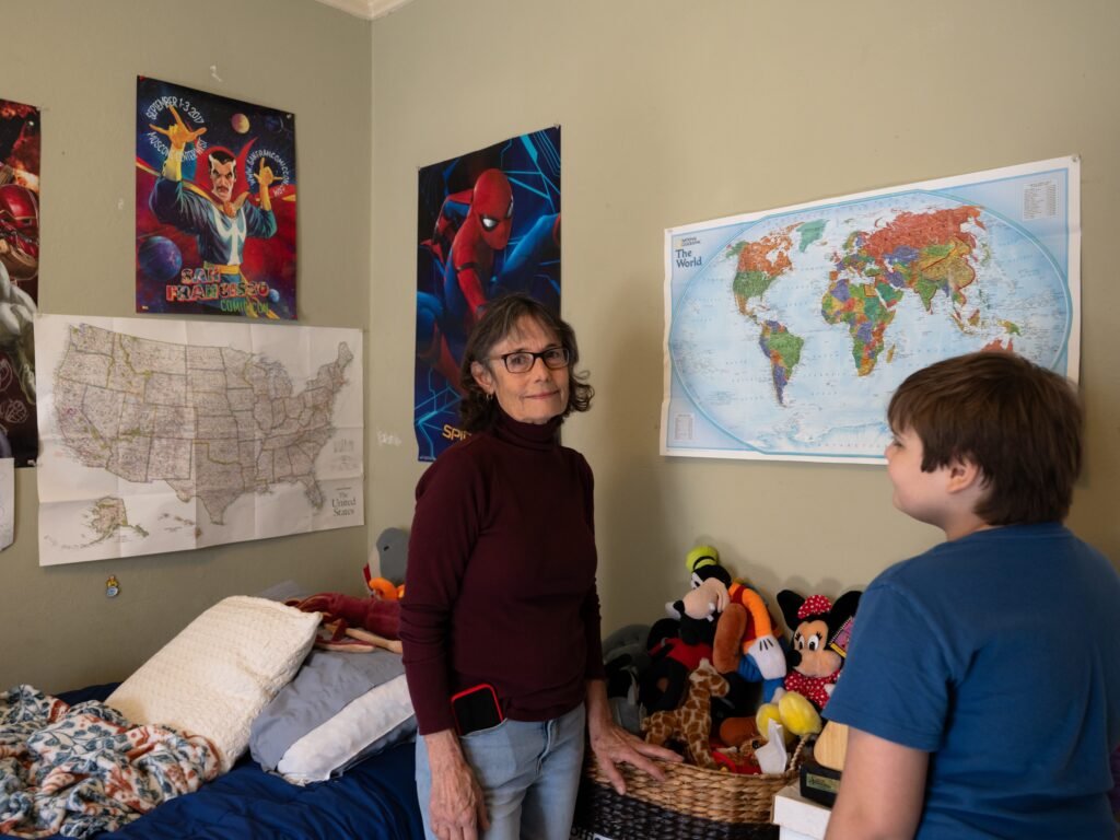 My son and grandson live in a tiny home on my property. In my retirement, I now homeschool my grandson.