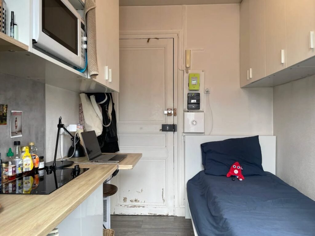 I live in a 97-square-foot micro-apartment in Paris. It was supposed to be temporary, but I realized I love tiny living.
