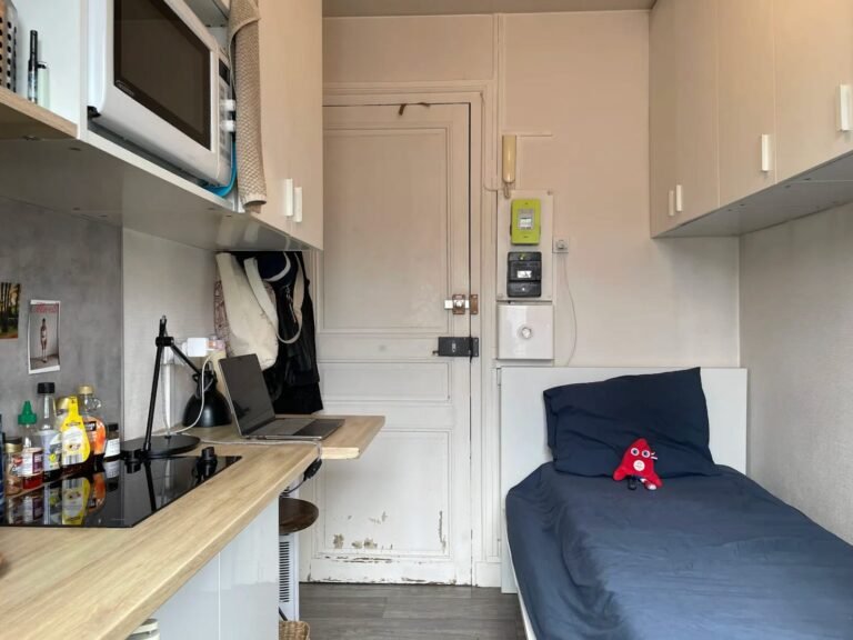 I live in a 97-square-foot micro-apartment in Paris. It was supposed to be temporary, but I realized I love tiny living.
