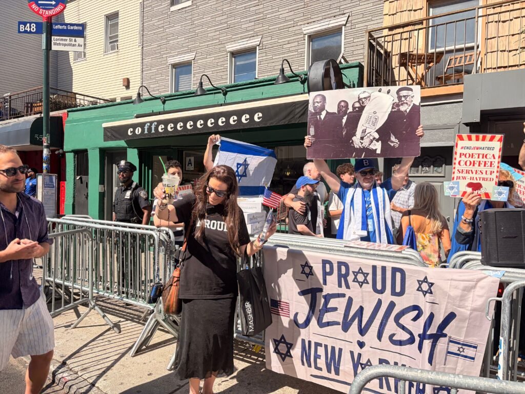 Brooklyn café becomes protest site after coffee chain bans Rep. Dan Goldman over Israel stance