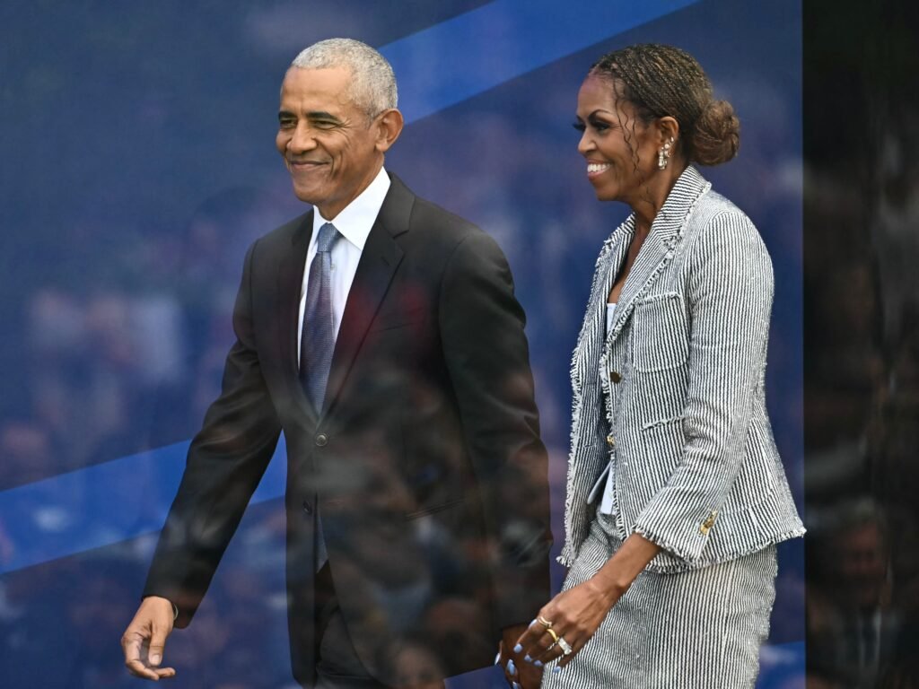 Michelle Obama says Barack Obama gave her the 'forward push' she didn't always have