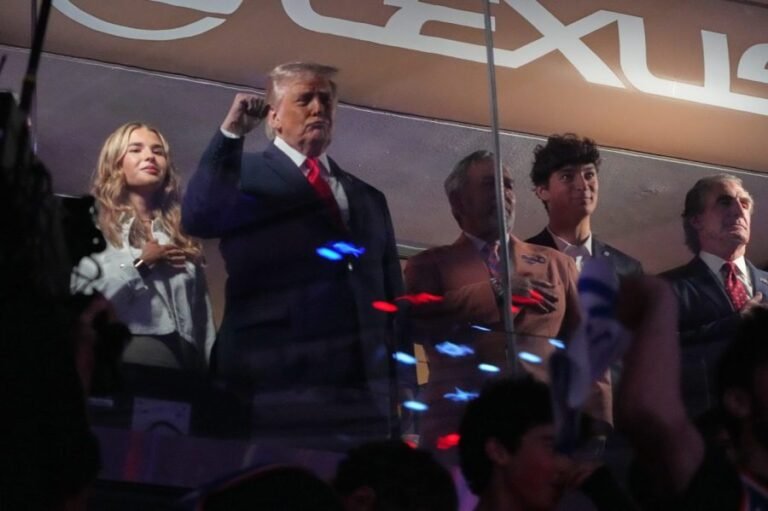 Trump draws boos at Madison Square Garden during National Anthem before Knicks NBA Finals Game 3