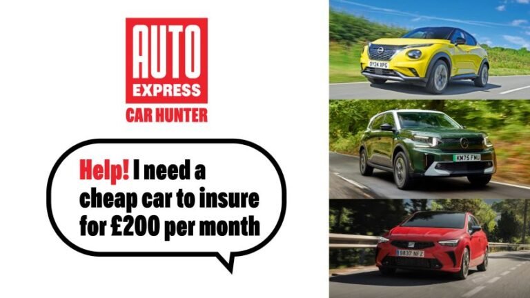 Car Hunter: cars under £200 a month that'll be peanuts to insure