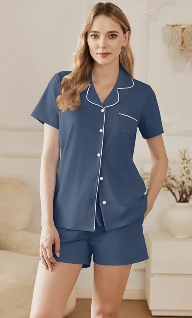 Women’s Cotton Pajama Set only $13.99!