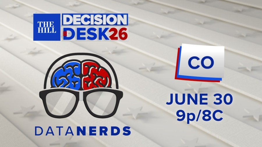 Watch live: The Hill's Data Nerds track and analyze Colorado primary elections