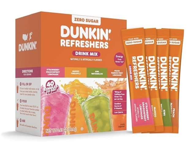 Dunkin’ Refreshers Singles To Go! Drink Mix, 40 count only $6.17 shipped!