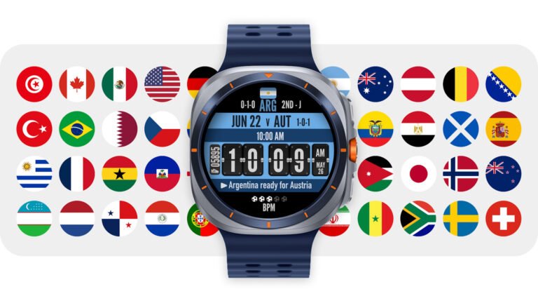 This free Wear OS watch face is a must-have for World Cup fans