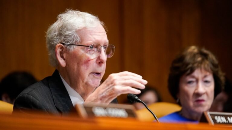 McConnell admitted to hospital