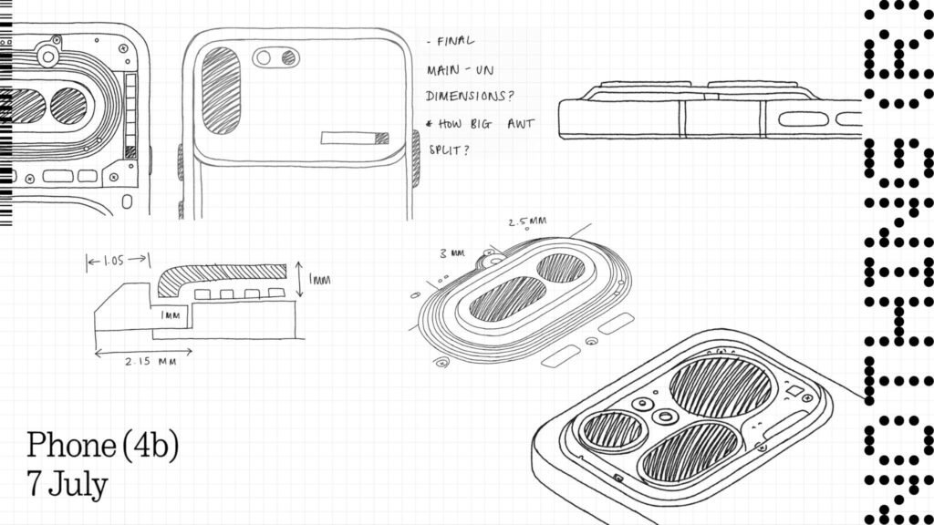 The Nothing Phone 4b will launch on July 7 (Updated: Design sketch)