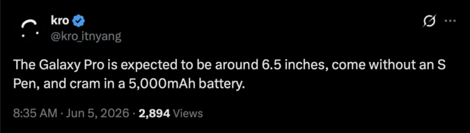 Samsung Galaxy S27 Pro battery size may have just leaked, and now we’re excited