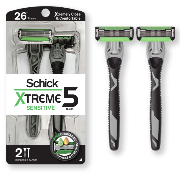 Schick 5-Blade Disposable Razors (2-Pack) only $3.47 after Walmart cash!