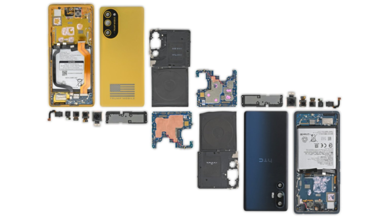 iFixit Teardown Reveals Trump T1 Phone Is Just a Painted HTC U24 Pro