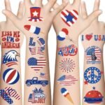 USA Flag Patriotic Temporary Tattoos, 120 count only $2.98!